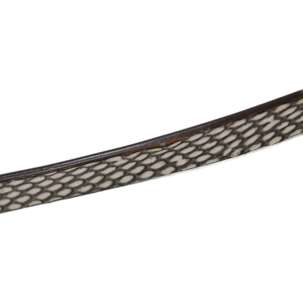 Celine Belt Leather Python White Brown - image 7